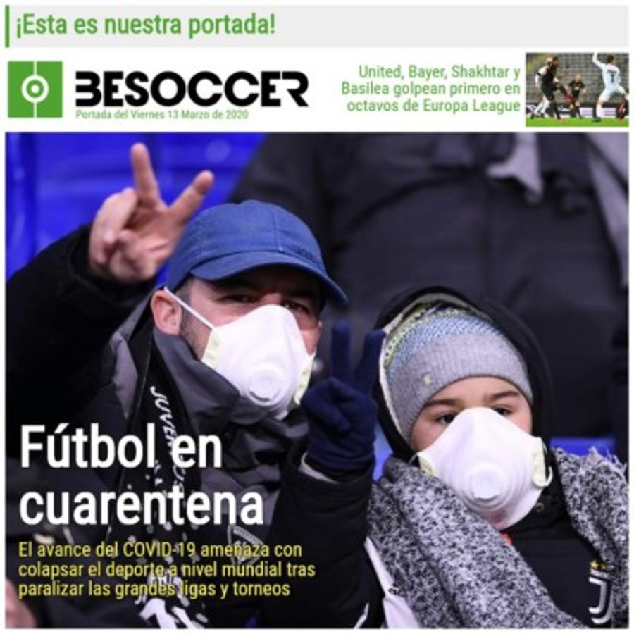 La pandemia del coronavirus se roba las portadas deportivas por el mundo: 'Stop ya'