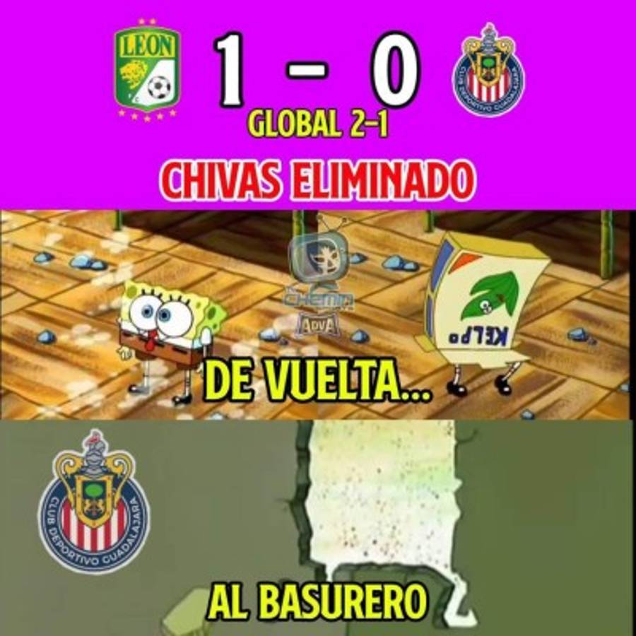 Los memes del día después hacen pedazos a Chivas por quedar eliminado ante León en México