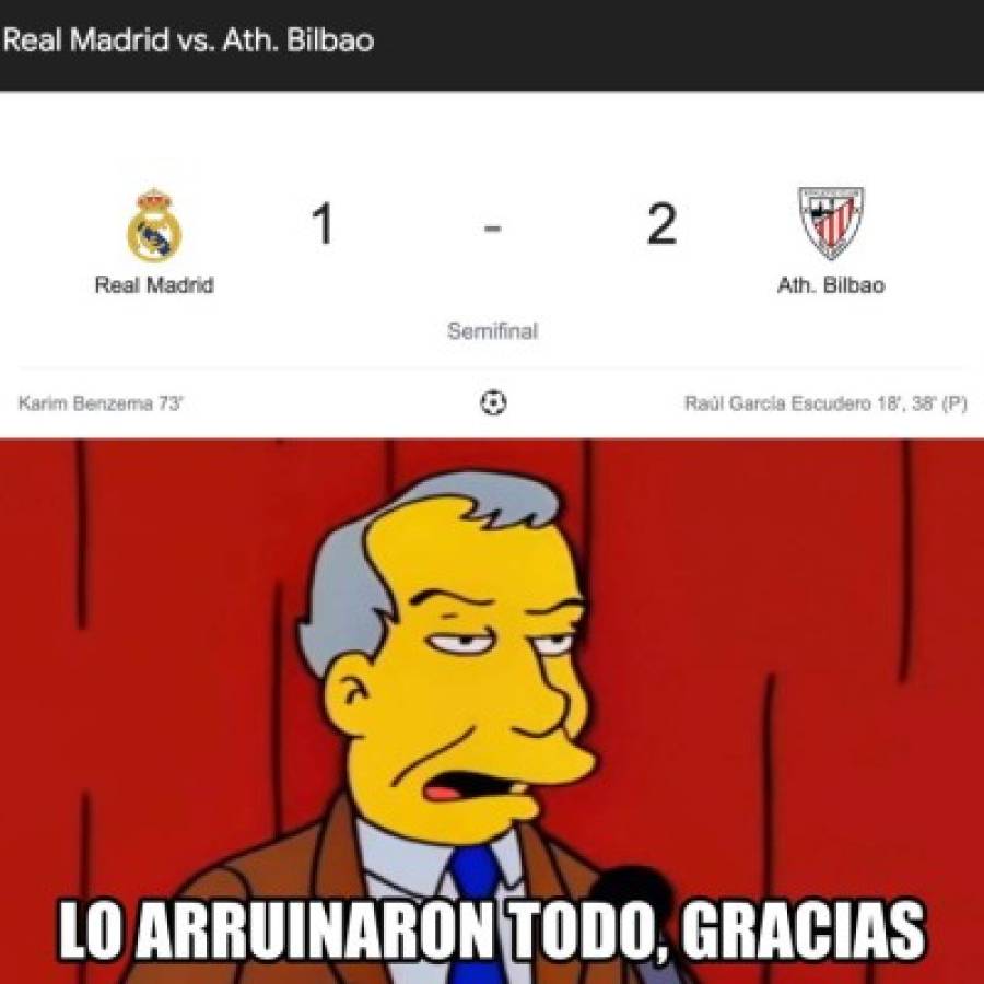 Muy crueles: los memes destrozan al Real Madrid por quedar eliminado de la Supercopa de España