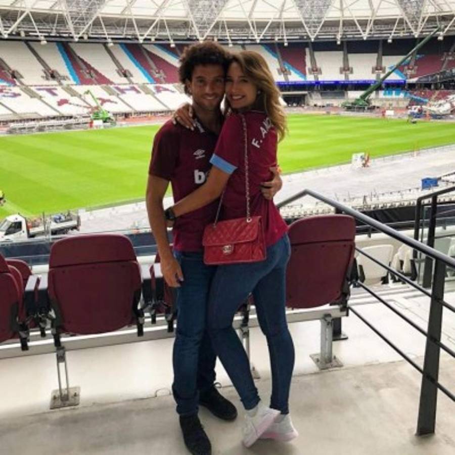Evelyn Machry, la preciosa representante y novia del brasileño Felipe Anderson