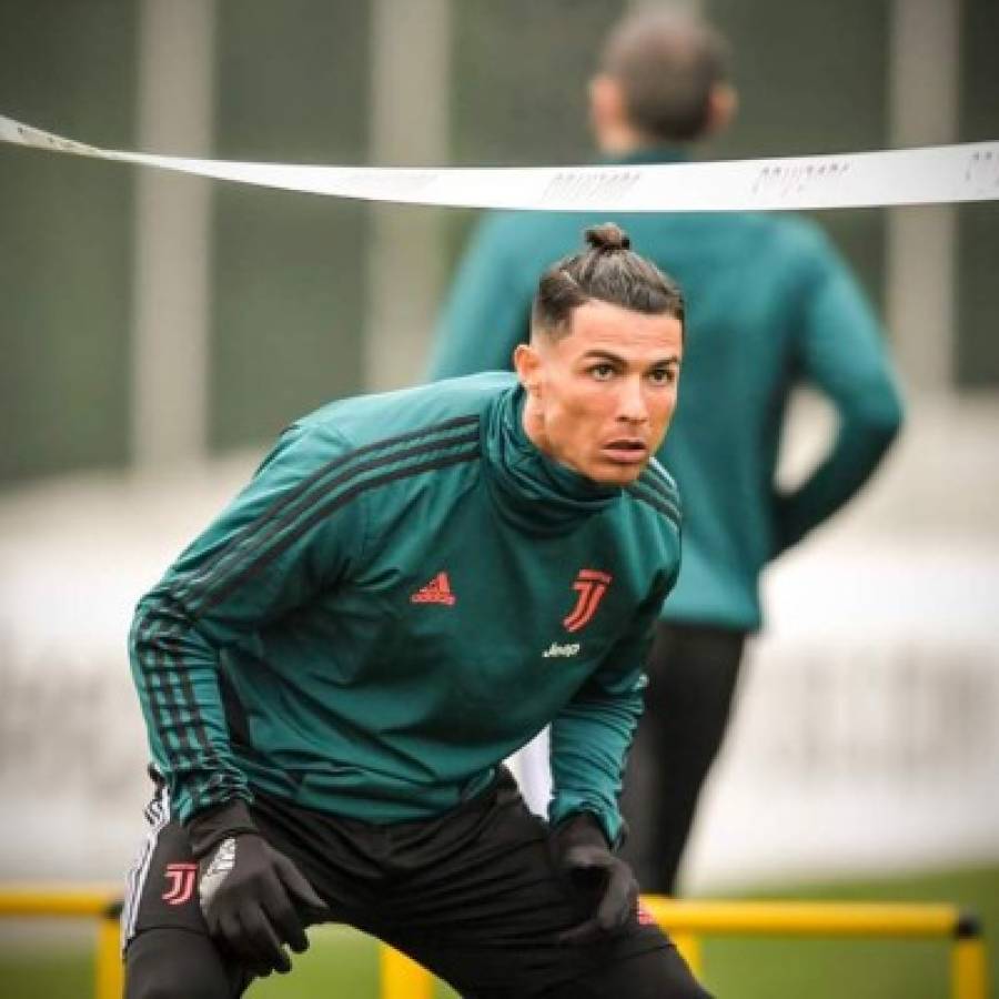 Juventus regresa a los trabajos y Cristiano Ronaldo sorprende con su nuevo look