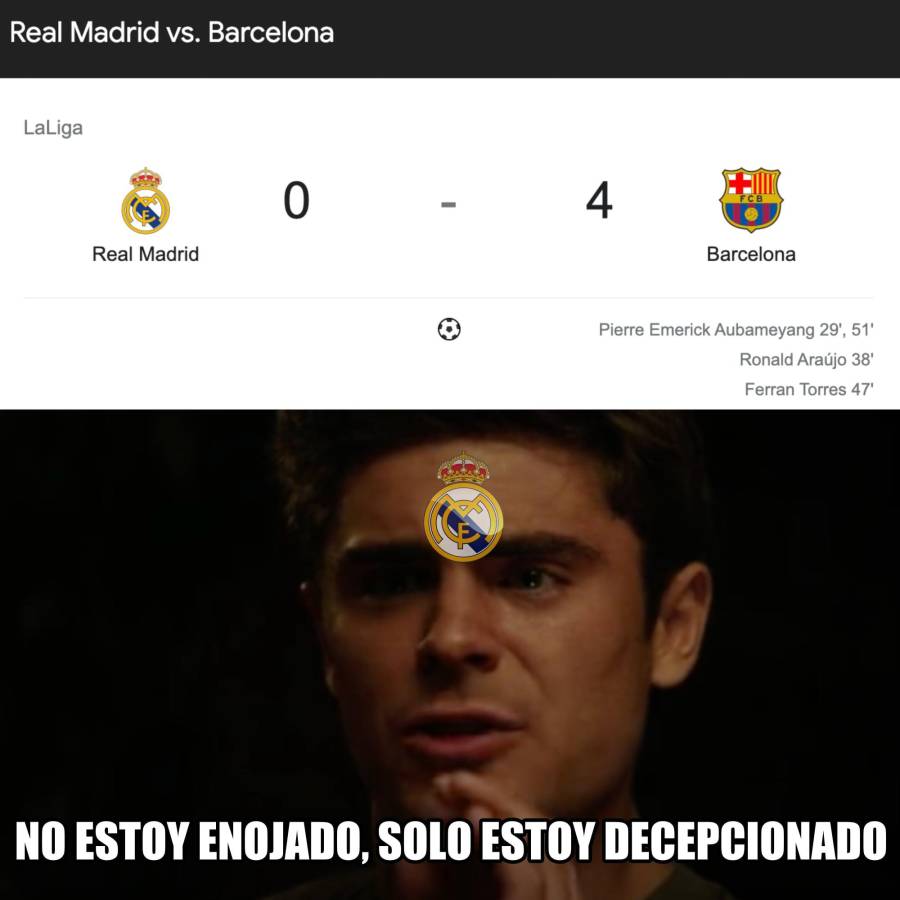 ¡El Barcelona de Xavi recetó paliza en el Clásico y los memes destrozaron al Real Madrid!