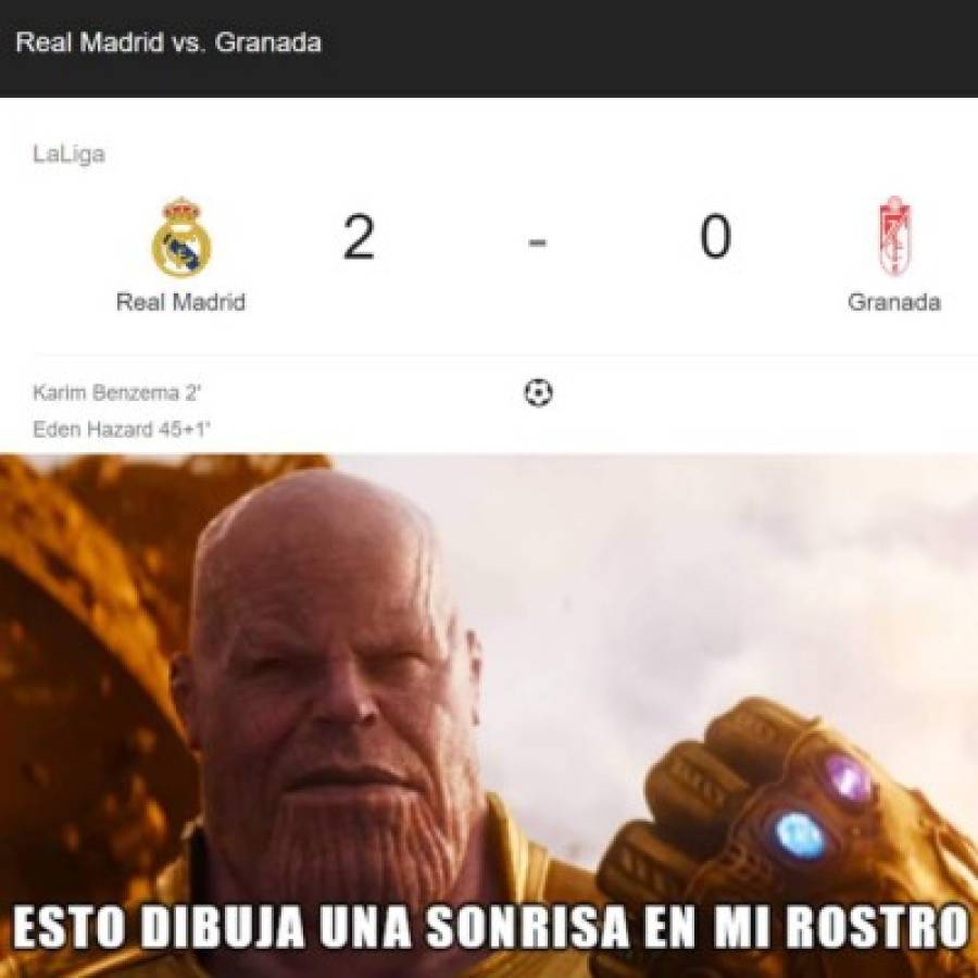 Los memes recuerdan al Barcelona tras el triunfo del Real Madrid ante Granada