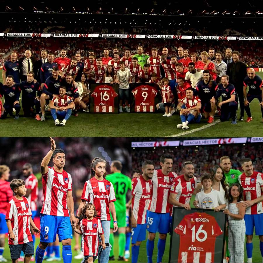 Pasillo y lágrimas en el Atlético: así fue la dura despedida de Luis Suárez y Héctor Herrera en el Wanda Metropolitano