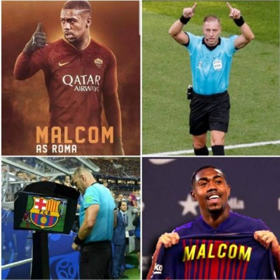 ¡Crueles! Malcom y los tremendos memes del 'robo' del Barcelona a la Roma