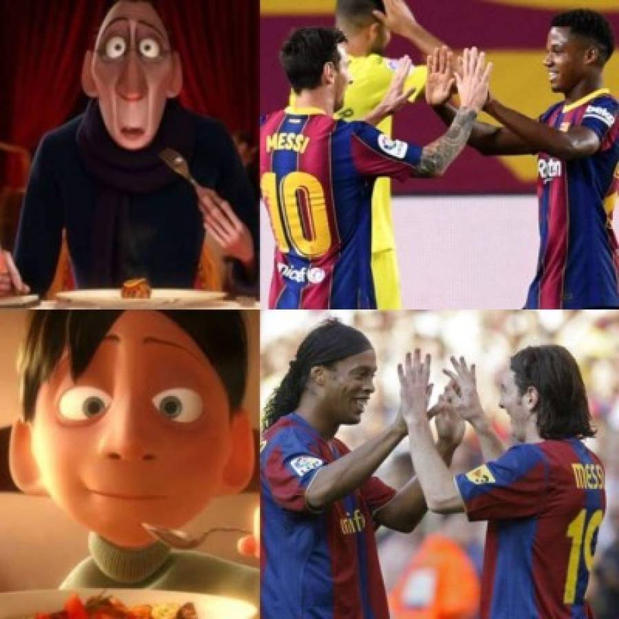 Messi, Ansu Fati y Luis Suárez, protagonistas de los memes tras la goleada del Barcelona