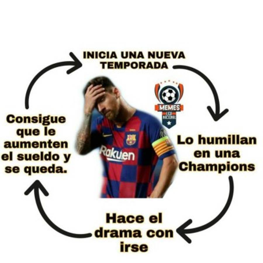 Siguen las burlas: Los otros memes que no has visto del 'adiós' de Messi al Barcelona