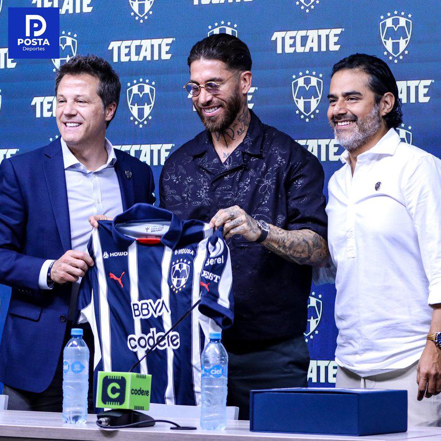 Sergio Ramos es presentado oficialmente como jugador del Monterrey: “Es hora de que las copas cambien de vitrina”