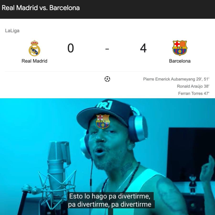 ¡El Barcelona de Xavi recetó paliza en el Clásico y los memes destrozaron al Real Madrid!