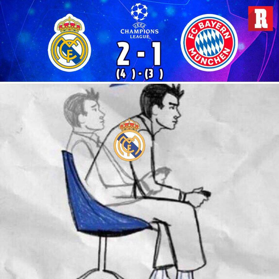 Real Madrid despachó al Bayern de la Champions y estallaron los memes: ¡burlas al Barcelona!