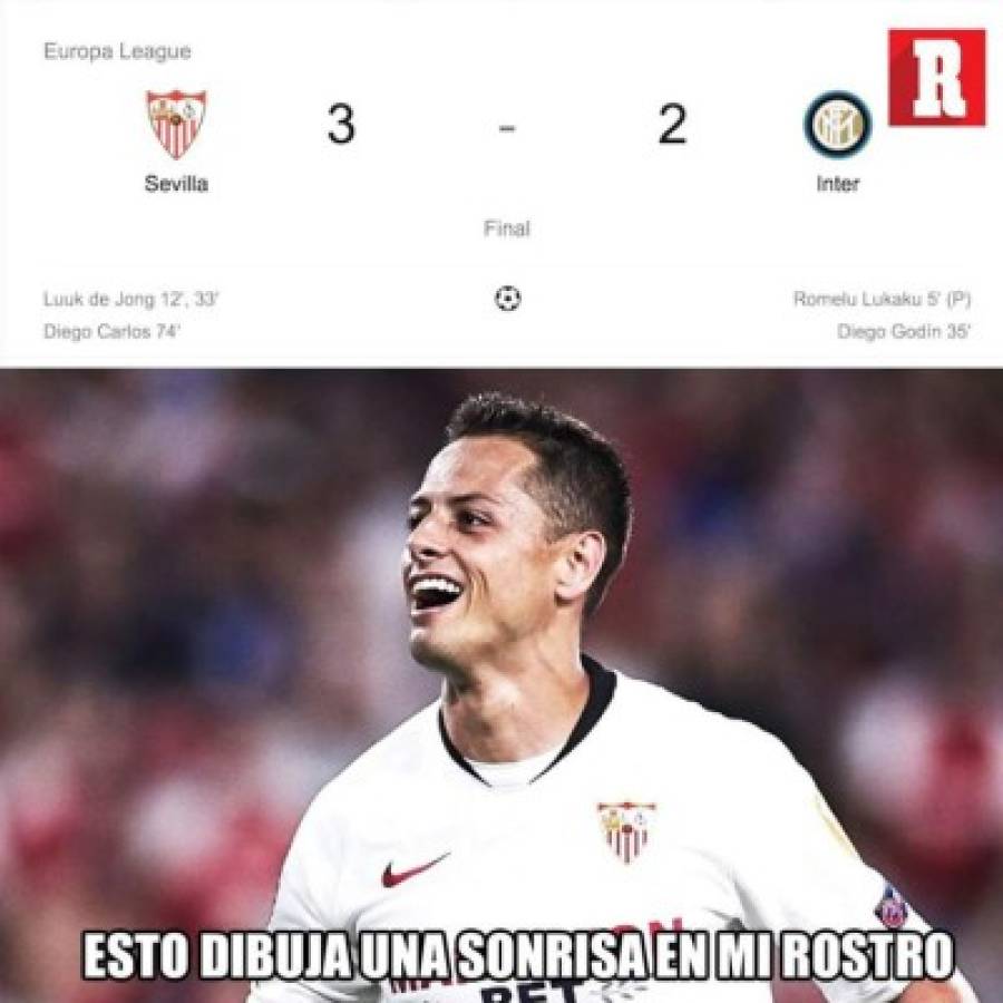 Los memes destrozan al Inter y Chicharito tras el nuevo título de Europa League del Sevilla