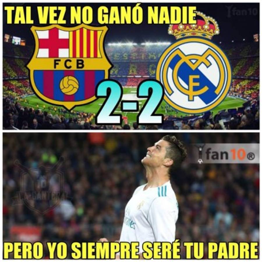 ¡IMPERDIBLES! Los crueles memes que dejó el clásico Barcelona-Real Madrid