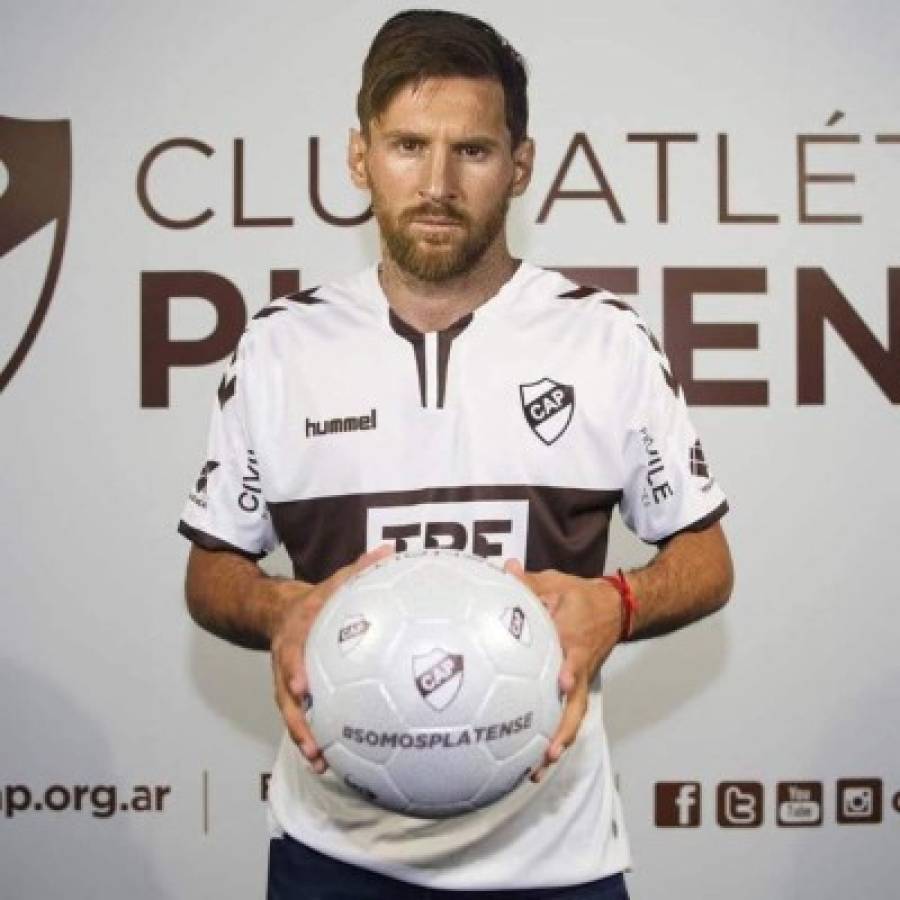Con cuatro de Honduras: A Messi le ponen camisetas de otros clubes tras decir que no sigue en Barcelona