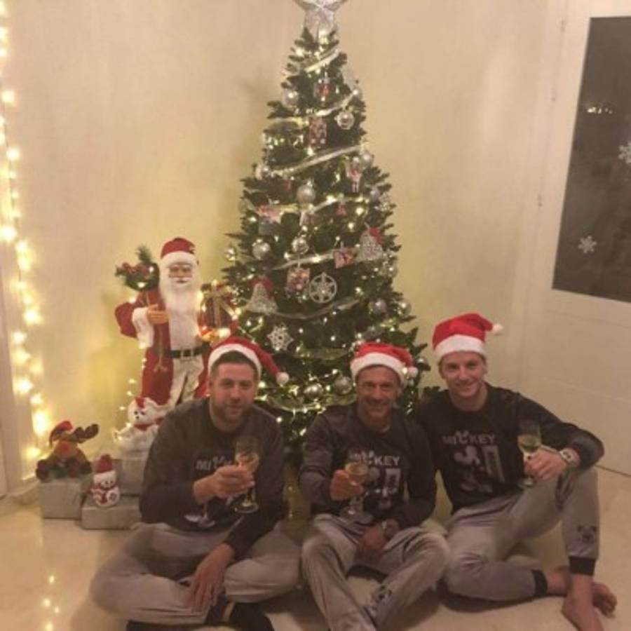 FOTOS: Así celebraron las fiestas de navidad los cracks por el mundo