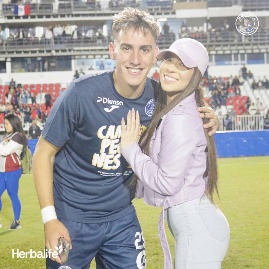 Esposas, novias y familiares, así celebraron los seres más queridos de los futbolistas campeones con Motagua