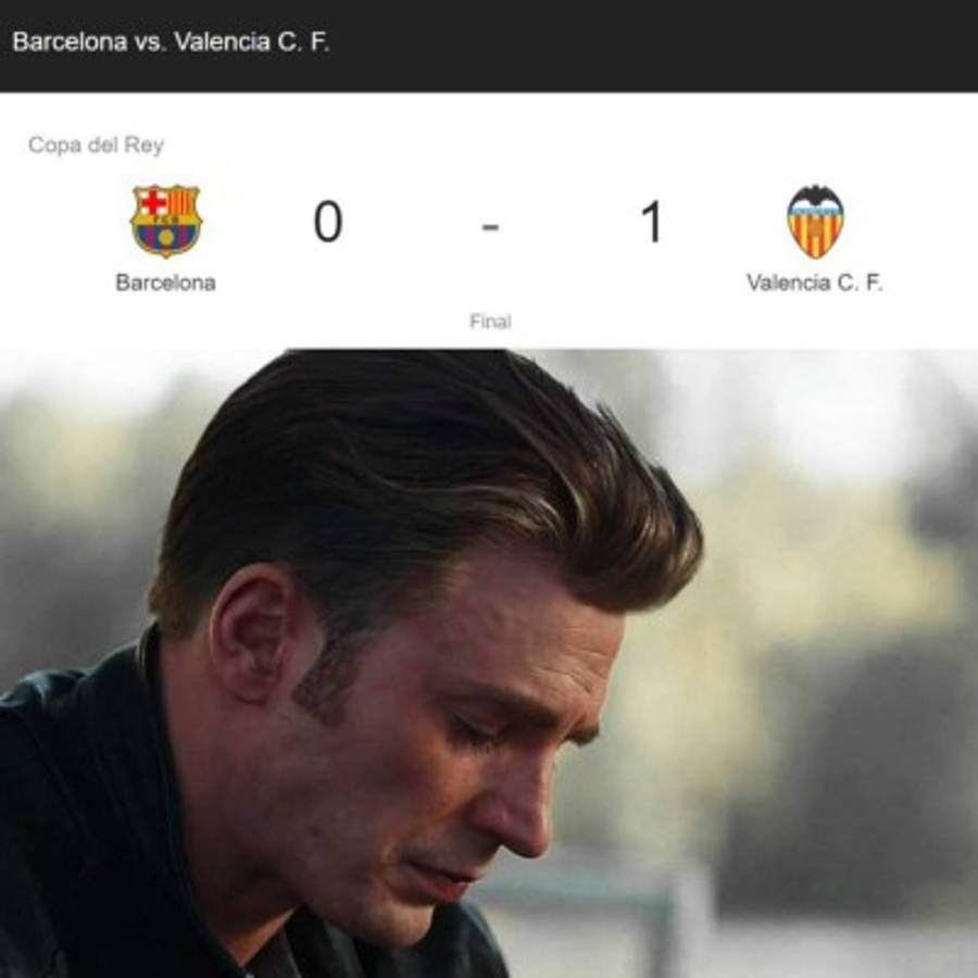 Memes: Revientan al Barcelona tras perder la Copa del Rey ante el Valencia