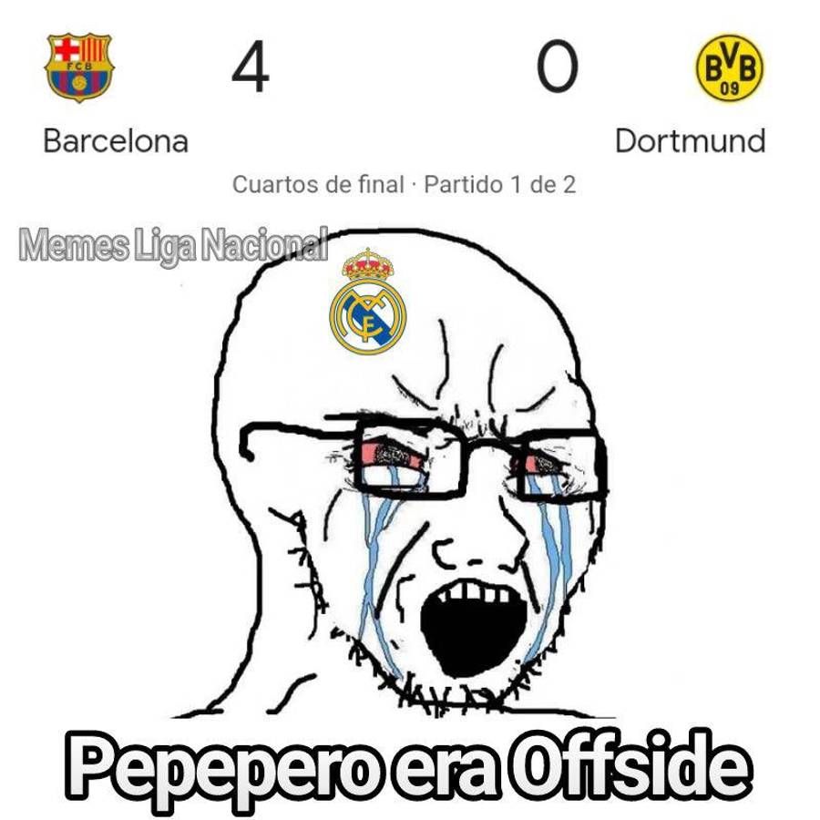 Los memes que dejó la goleada del Barcelona ante Dortmund en Champions: ¡burlas al Real Madrid!