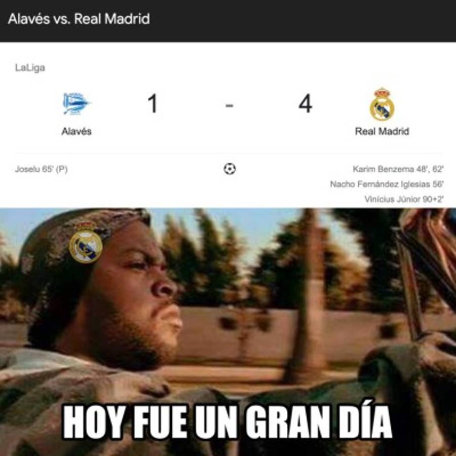 Real Madrid goleó y los memes dejan como protagonistas a Benzema y Bale; Messi no se salva