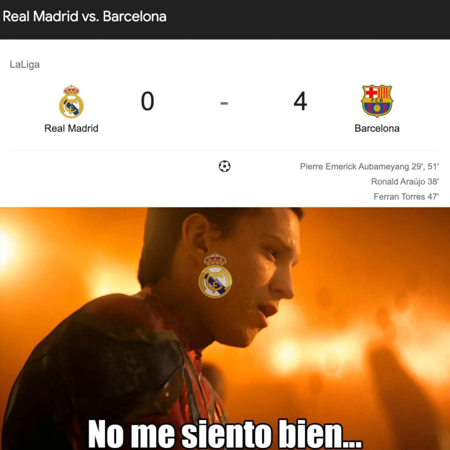 ¡El Barcelona de Xavi recetó paliza en el Clásico y los memes destrozaron al Real Madrid!