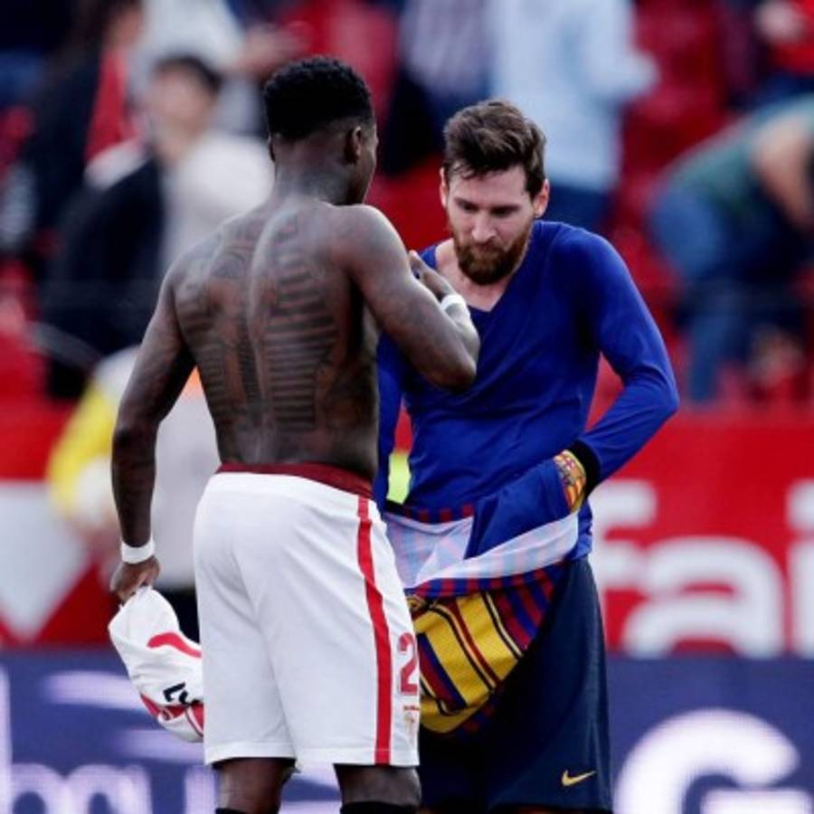 ¿Quién es? La historia detrás de las imágenes de Messi con jugador del Sevilla