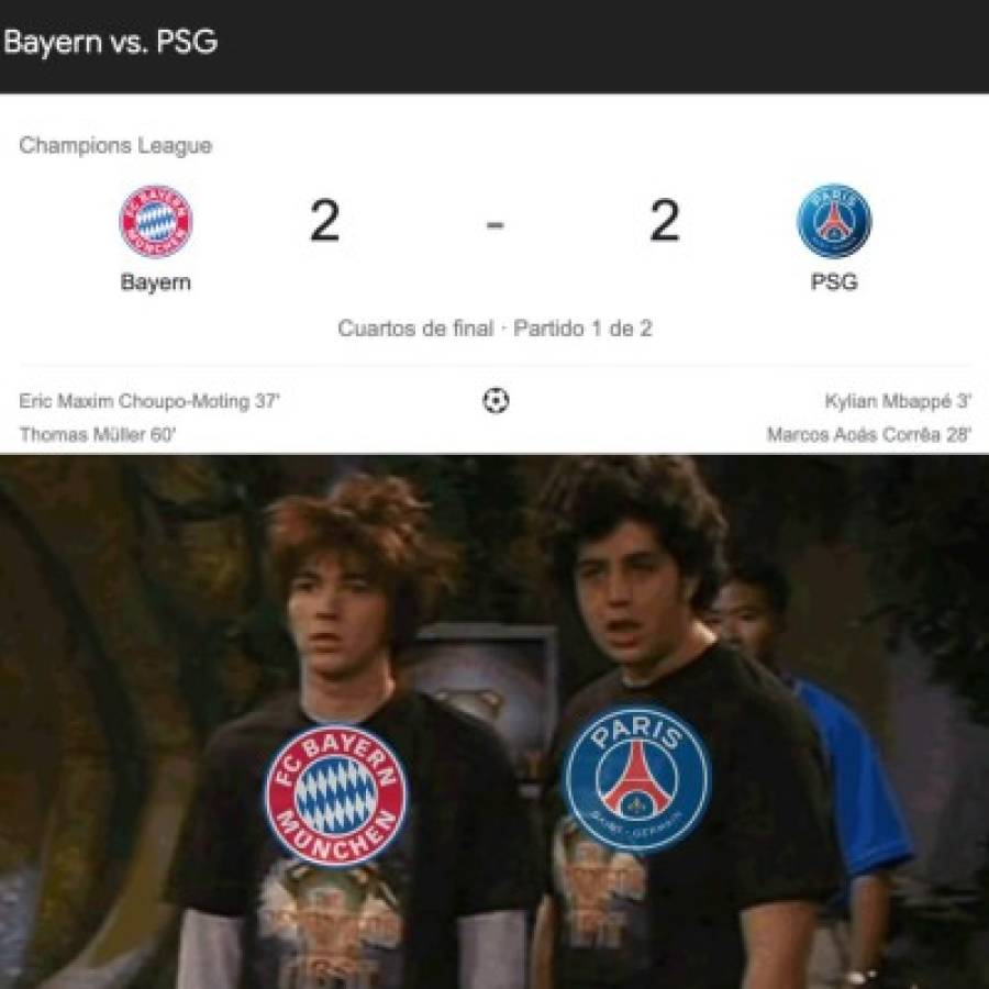 Mbappé, Neymar y PSG, protagonistas de los memes tras la sufrida victoria sobre el Bayern Múnich