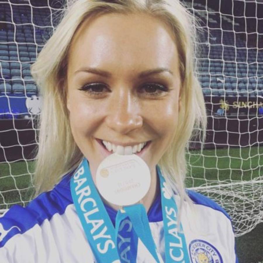 FOTOS: La bella esposa e insipiración del portero danés Kasper Schmeichel en Rusia 2018