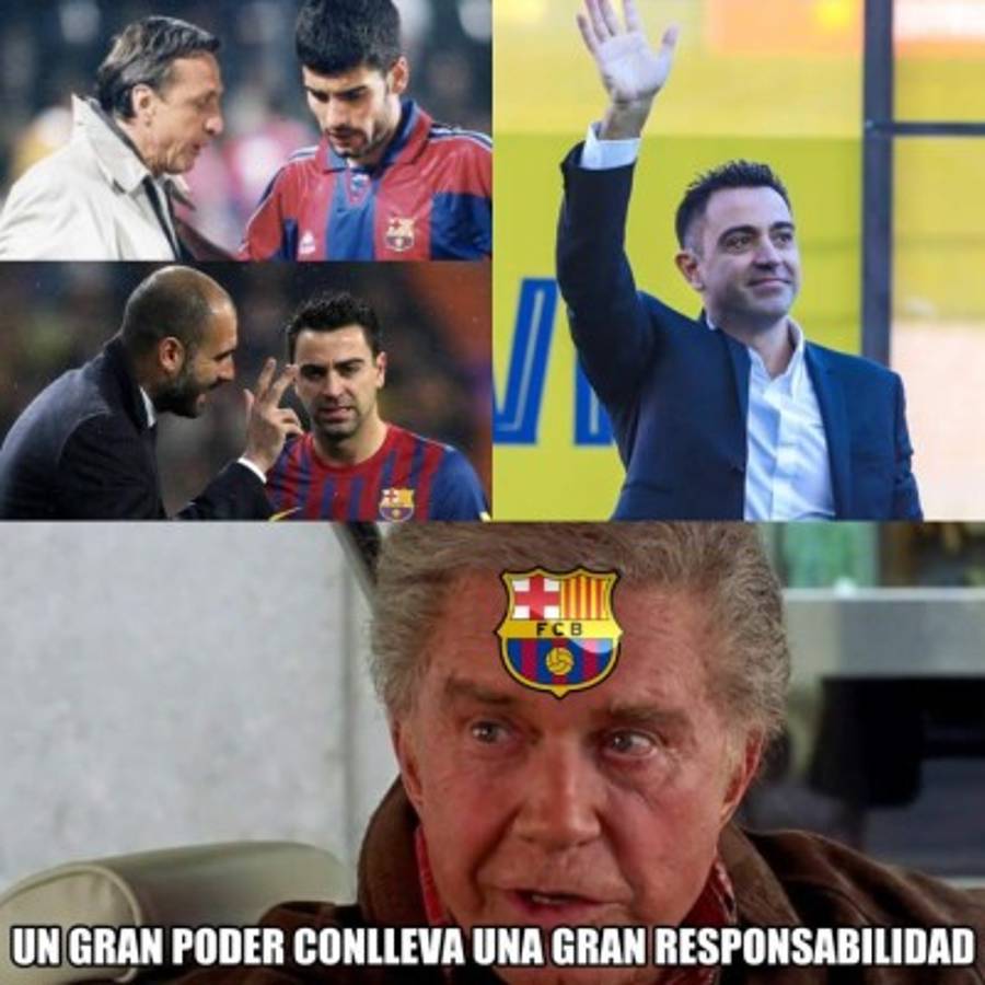 Los jocosos memes que dejó la presentación de Xavi en Barcelona: Salvavidas, enfermería y resurrección