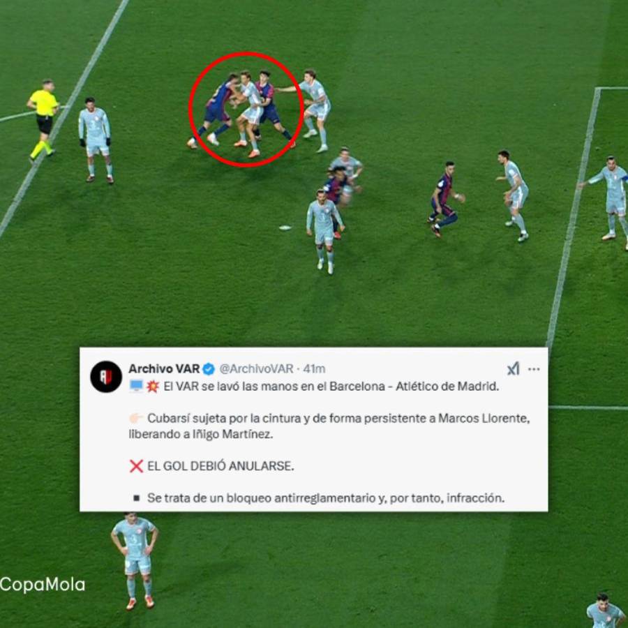 Las polémicas que el VAR no intervino, el festejo del Cholo y el amargo mensaje de Barcelona tras empatar en Copa del Rey