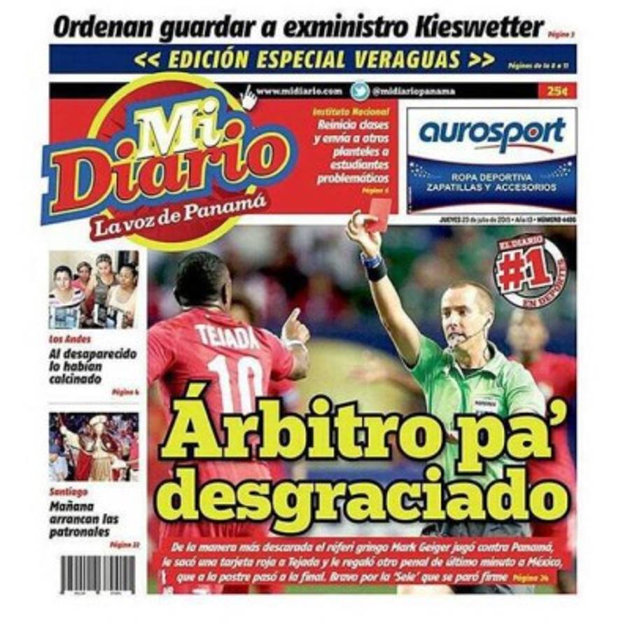 Principales portadas de México, Panamá y el mundo tras el México-Panamá