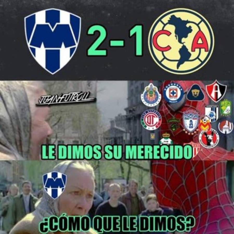 Liga MX: Los memes destrozan al América tras perder ante Monterrey en la final de ida