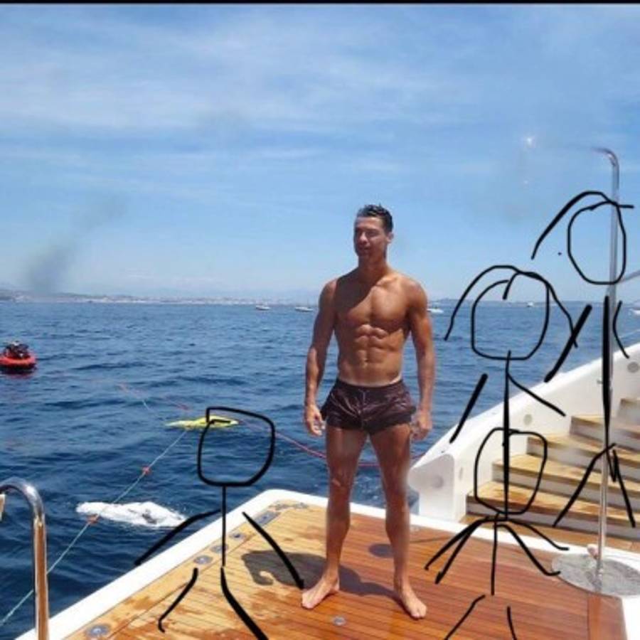 Memes despedazan a Cristiano Ronaldo por su última foto en sus vacaciones con Georgina Rodríguez