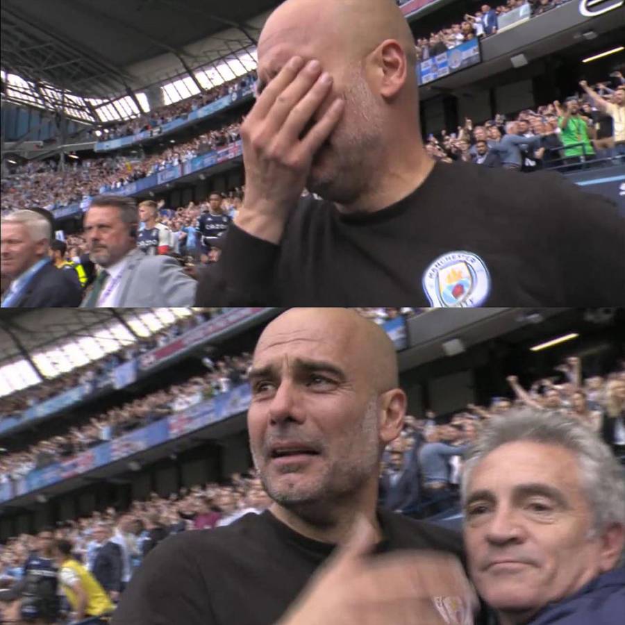 Así se festeja una Premier League: Guardiola llora y la tremenda locura en el City tras conseguir el título