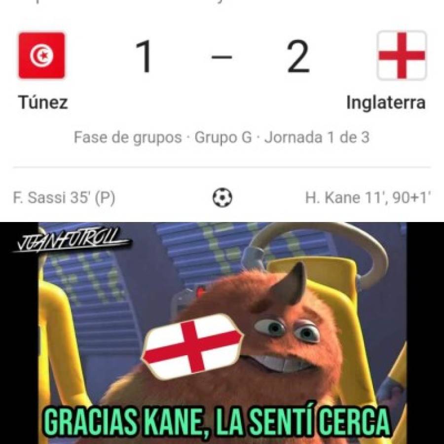 Imperdibles: Los mejores memes del agónico triunfo de Inglaterra sobre Túnez