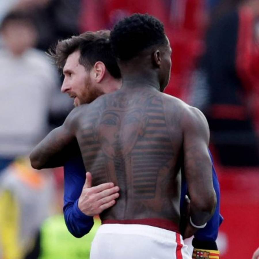 ¿Quién es? La historia detrás de las imágenes de Messi con jugador del Sevilla