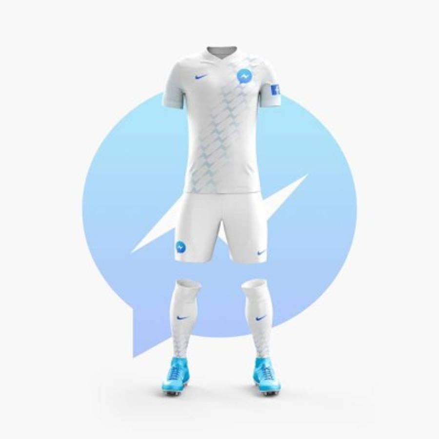 Así serían los uniformes si las redes tuvieran equipos de fútbol
