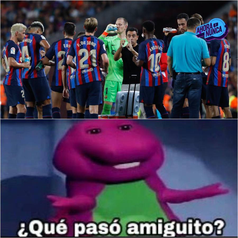 ¡Ni con fichajes! Barcelona tropieza en el inicio de la Liga Española y los memes los hacen pedazos