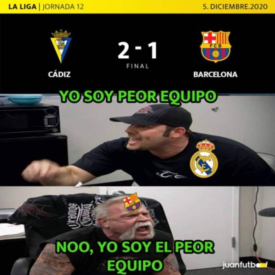 Los memes destrozan al Barcelona tras ser otra víctima del Cádiz; Choco Lozano es protagonista