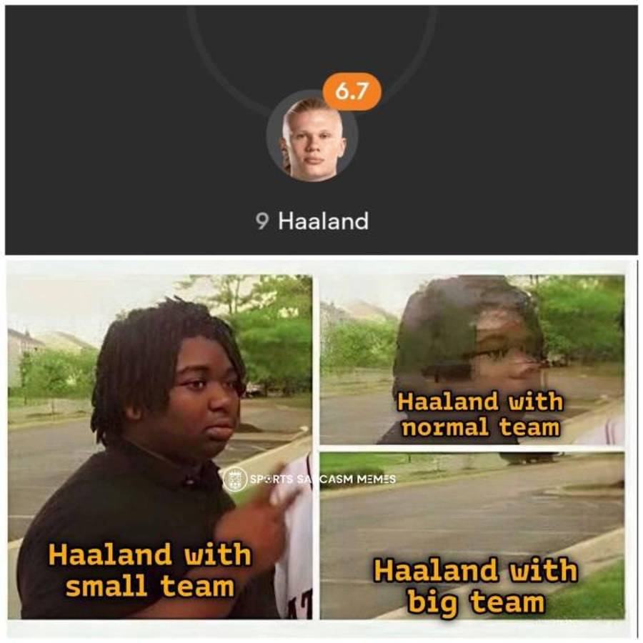 Haaland, señalado con memes tras no anotar en el partidazo Real Madrid - City en Champions League