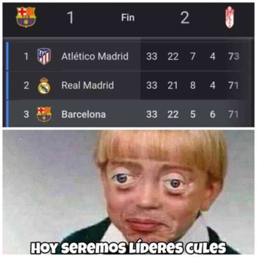Los nuevos memes que hacen pedazos a Barcelona y Messi por perder la oportunidad de ser líder ante Granada