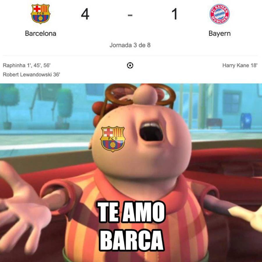 Los memes de la goleada del Barcelona al Bayern en la Champions: ¡burlas al Real Madrid!