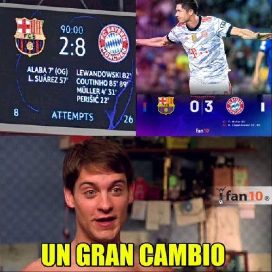 Bayern Munich golea otra vez y los memes destrozan al Barcelona; Cristiano Ronaldo no se salva