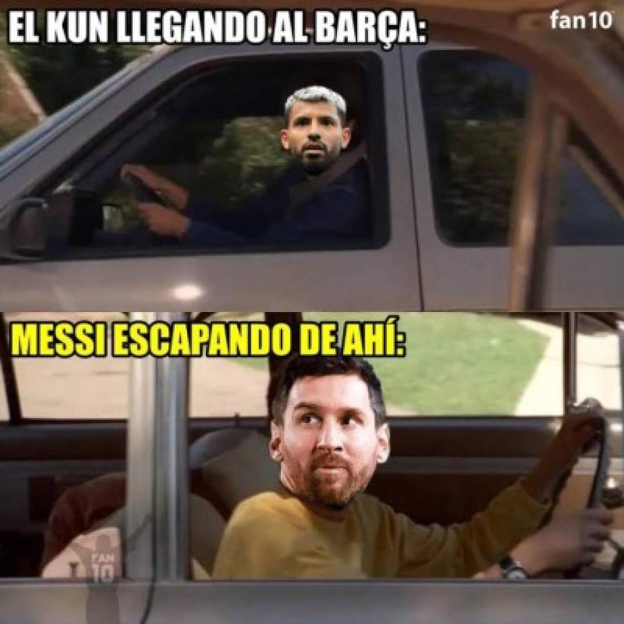 Messi se marcha para siempre: los memes hacen pedazos al Barcelona y a un 'solo' Kun Agüero