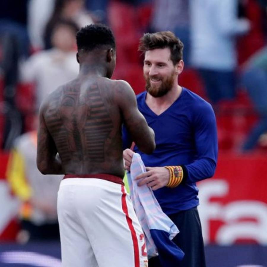 ¿Quién es? La historia detrás de las imágenes de Messi con jugador del Sevilla