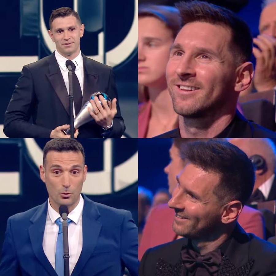 Las mejores fotos del The Best: Messi no paraba de sonreír al ver a sus compañeros y el futbolista que lloró; ¿y Laporta?