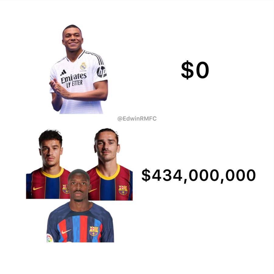 Mbappé fue presentado por el Real Madrid y lo memes humillan al Barcelona: ¡sufren los azulgranas!