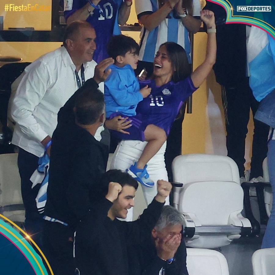 FOTOS: el desafiante festejo de Messi tras su récord, Antonella la goza en el palco, tremendo zafarrancho y Argentina explota