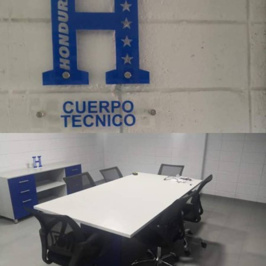 El lindo camerino que estrenará Honduras en el Olímpico; con cocina y sala de juntas