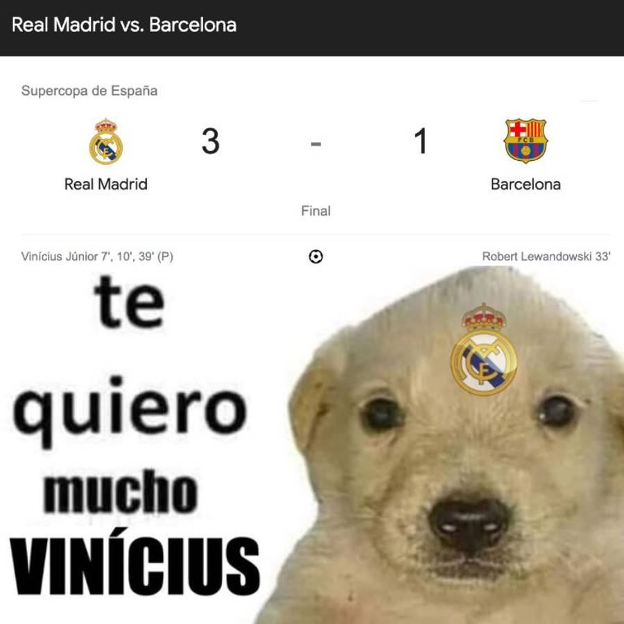 Real Madrid goleó en la final de Supercopa de España: los memes hacen pedazos al Barcelona y Araújo