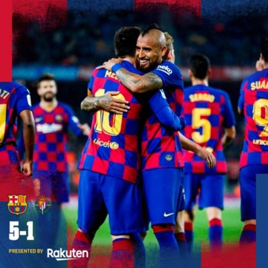 Carmen Villalobos y Sebastián Caicedo reciben en el Camp Nou su mejor regalo de bodas