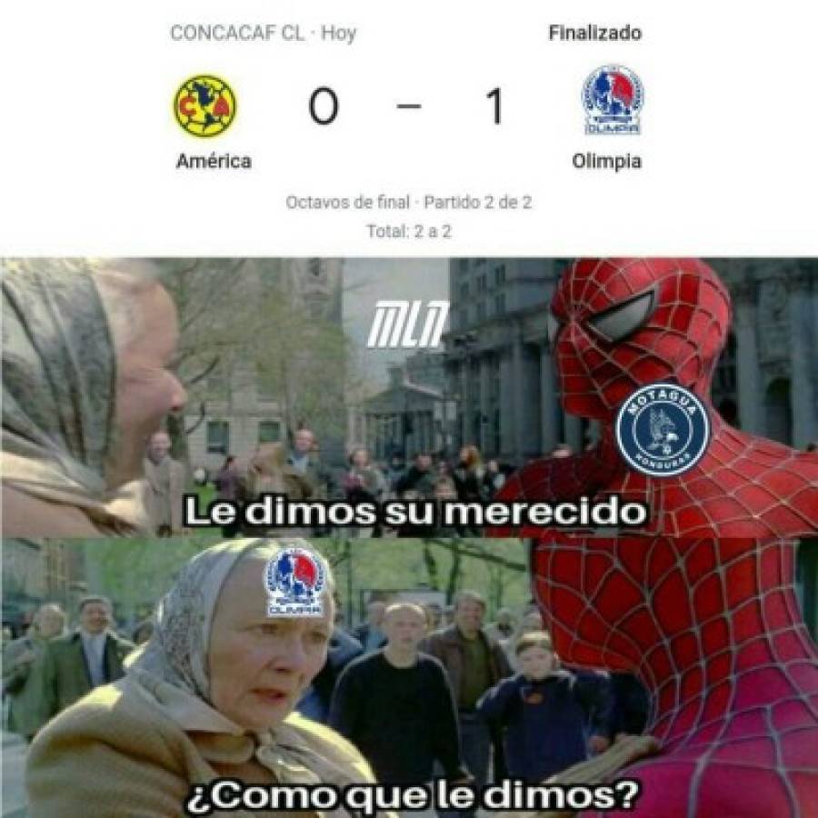 Los crueles memes que dejó la victoria del Olimpia ante el América en el estadio Azteca